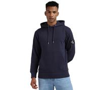 Calvin Klein Sweat à Capuche Homme Badge, Bleu (Ink), 3XL