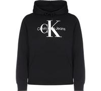 Calvin Klein Sweat à Capuche Homme Core Monologo avec Capuche, Noir (CK Black), L