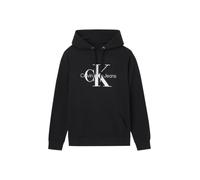Calvin Klein Sweat à Capuche Homme Core Monologo, Noir (Ck Black), XL