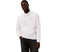 Calvin Klein Sweat à Capuche Homme Terry Badge avec Capuche, Blanc (Bright White), M