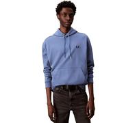 Calvin Klein Sweat à Capuche Homme Terry Badge avec Capuche, Bleu (Dull Nile Blue), L