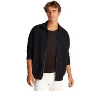 Calvin Klein Sweat d’Intérieur avec Fermeture Éclair Homme Tape Zip Through avec Logo, Noir (CK Black), XL