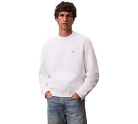 Calvin Klein Sweat d’intérieur homme Terry Badge col ras-du-cou blanc L