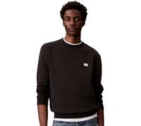 Calvin Klein Sweat d’Intérieur Homme Terry Badge avec Col Ras-du-Cou, Noir (Black), M