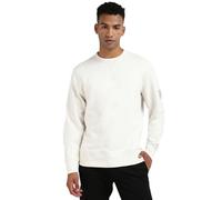 Calvin Klein Sweat Homme Badge Crew Neck sans Capuche, Ivoire (Ivory), XXS