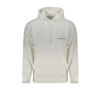 Calvin Klein - SweaT-shirt à capuche avec logo imprimé - Homme - Sweatshirts et sweats à capuche - Blanc - Taille: S