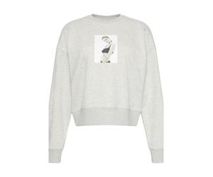 Calvin Klein Sweat-shirt 'CLASSIC KATE' gris clair / gris chiné / noir / blanc cassé, Taille L