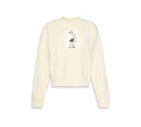 Calvin Klein Sweat-shirt 'CLASSIC KATE' gris clair / noir / blanc / blanc cassé, Taille XXS