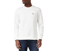 Calvin Klein Sweat-Shirt Homme CK Essential sans Capuche, Blanc (Bright White), XXL