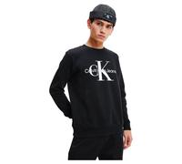 Calvin Klein Sweat-Shirt Homme Core Monologo sans Capuche, Noir (CK Black), M