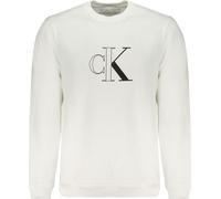 CALVIN KLEIN SWEATHIRT BLANC POUR HOMMES AVEC FERMETURE A ZIP : Couleur - Blanc, Taille - 2XL Taille : 2XL Couleur : Blanc