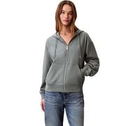 Calvin Klein Sweatshirt FZ HOO LV047B237G avec Logo Archive pour Femme, Gris (Vert Automne), M, Gris (Vert Automne), M