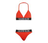 Calvin Klein Swimwear Bikini 'Intense Power' rouge orangé / noir / blanc, Taille 152-164
