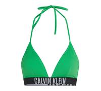Calvin Klein Swimwear Hauts de bikini 'Intense Power' gris clair / citron vert / noir, Taille 90