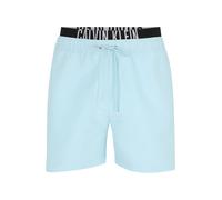 Calvin Klein Swimwear Shorts de bain bleu clair / gris clair / noir, Taille M