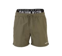 Calvin Klein Swimwear Shorts de bain 'Intense Power' olive / noir / blanc, Taille S