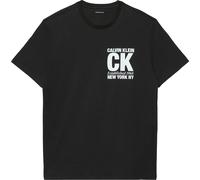 Calvin Klein SS 30S Whsl SP CK Corner Graphic Lv04Re819G T-Shirts Graphiques, Black (Black), M Homme