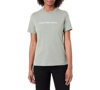 Calvin Klein T-Shirt Classique A- Inst. Logo SS Lv047C912G pour Femme, Beige, L