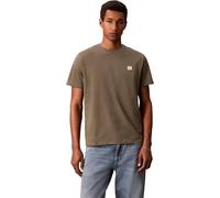 Calvin Klein T-Shirt Classique en Jersey SS Badge 30S Lv04Rc272G pour Homme, Beige (Olive poussiéreuse), XXL
