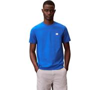 Calvin Klein T-Shirt Classique en Jersey SS Badge 30S pour Homme Lv04Rc272G Tees, Bleu, L