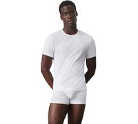 Calvin Klein T-Shirt Homme Manches Courtes Crew Neck Encolure Ronde, Blanc (White), S