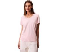 Calvin Klein T-Shirt Manches Courtes Femme Archive Jersey Tee avec Col en V, Rose (Potpourri), S