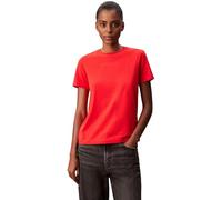 Calvin Klein T-Shirt Manches Courtes Femme Archive Jersey Tee avec Col Ras-du-Cou, Rouge (Tuscan Terra Cotta), S