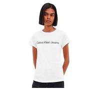 T-shirt Calvin Klein Jeans Minimal Logo manche courte blanc femme - 3XL