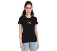 T-shirt femmes Calvin Klein Jeans GRADIENT CK SLIM TEE Noir EU XL