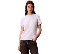 Calvin Klein T-Shirt Manches Courtes Femme Logo Classic Regular Fit, Violet (Lacey Lilac), M