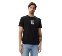 Calvin Klein T-Shirt Manches Courtes Homme Brush Stroke Graphic Tee Regular Fit, Noir (CK Black), M