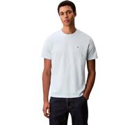 Calvin Klein T-Shirt Manches Courtes Homme Classic Monogram Tee avec Col Ras-du-Cou, Bleu (Airy Blue), M