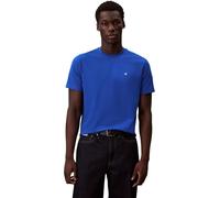 Calvin Klein T-Shirt Manches Courtes Homme Classic Monogram Tee avec Col Ras-du-Cou, Bleu (Ocean Tides), XXL