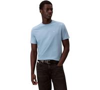 Calvin Klein T-Shirt Manches Courtes Homme Classic Monogram Tee avec Col Ras-du-Cou, Bleu (Smoke Blue), XXL