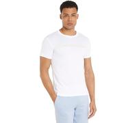 Calvin Klein T-Shirt Manches Courtes Homme Core Institutional Logo Slim Tee Col Ras-du-Cou, Blanc (Bright White), L