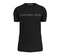 Calvin Klein T-Shirt Manches Courtes Homme Core Institutional Logo Slim Tee Col Ras-du-Cou, Noir (CK Black), S