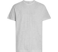 Calvin Klein T-Shirt Manches Courtes Homme Crew Neck Col Ras-du-Cou, Gris (Grey Heather), XL
