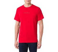 Calvin Klein T-Shirt Manches Courtes Homme Crew Neck Col Ras-du-Cou, Rouge (Berry Sangria), M