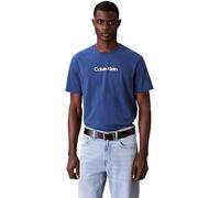 Calvin Klein Ss Glitched Logo Eu Blue Jean Taille: M | T-shirts avec imprimés Outlet | Homme | Bleu
