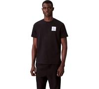 Calvin Klein T-Shirt Manches Courtes Homme Gradient Monogram Logo en Coton, Noir (Black), S