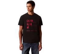Calvin Klein T-Shirt Manches Courtes Homme Graphic avec Logo, Noir (Black), M