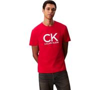 Calvin Klein T-Shirt Manches Courtes Homme Graphic Tee Col Ras-du-Cou, Rouge (Berry Sangria), XL