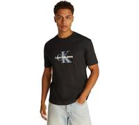 Calvin Klein T-Shirt Manches Courtes Homme Monologo Shift Tee en Coton, Noir (Ck Black), XL