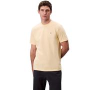 Calvin Klein T-Shirt Manches Courtes Homme Smooth Solid Tee avec Col Ras-du-Cou, Jaune (Sunlight), M