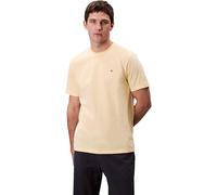 Calvin Klein T-Shirt Manches Courtes Homme Smooth Solid Tee avec Col Ras-du-Cou, Jaune (Sunlight), XXL