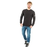 Calvin Klein T-Shirt Manches Longues Homme Badge Waffle Basique, Noir (CK Black), M