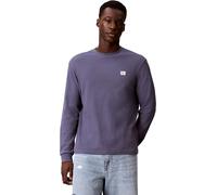 Calvin Klein T-Shirt Manches Longues Homme Waffle Badge Tee avec Col Ras-du-Cou
