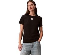 Calvin Klein T-Shirt SS Woven Label Coupe Classique LV047F227G Tees, Noir, L