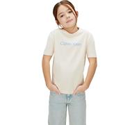 Calvin Klein T-Shirt Unisexe avec Logo Inst. LV1CKSJA29 S/S, Rose (Pearl 12-1304 TCX), 16 Ans