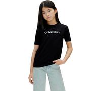 Calvin Klein T-Shirt Unisexe pour Enfants avec Logo Inst. LV1CKSJA29 S/S, Noir (Noir [CSI] 25Cw1000175Ck), 14 Ans